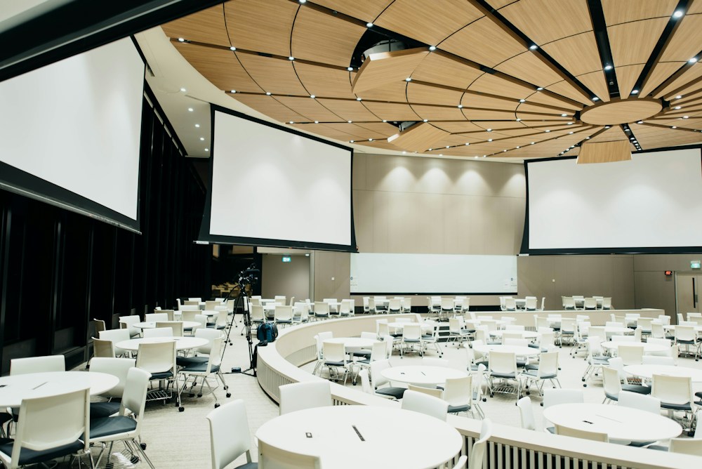Professional event and presentation setting