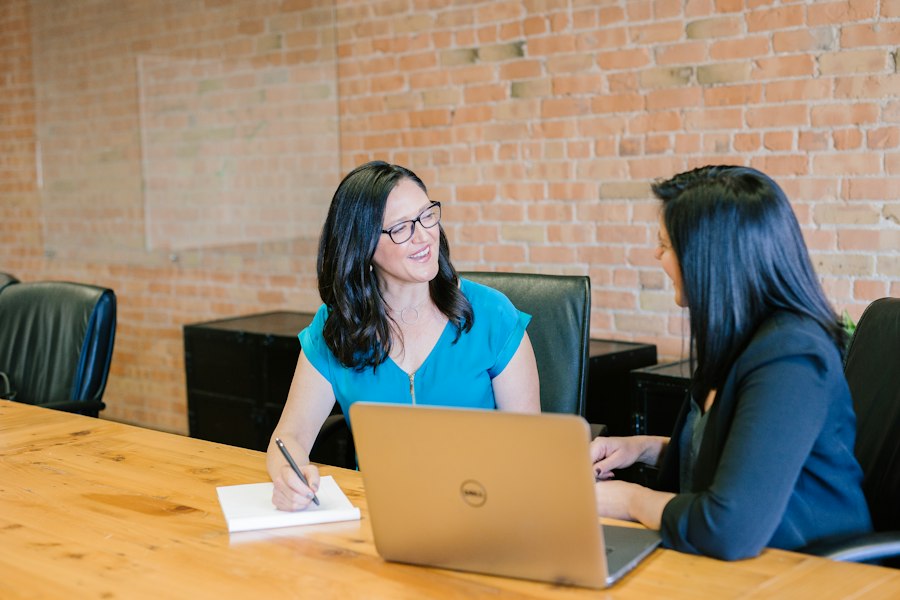 Workforce and staffing professionals in a meeting